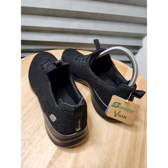 S Sport by Skechers Women’s 7.5 Slip-On Shoes – Black Memory Foam - Picture 4 of 8